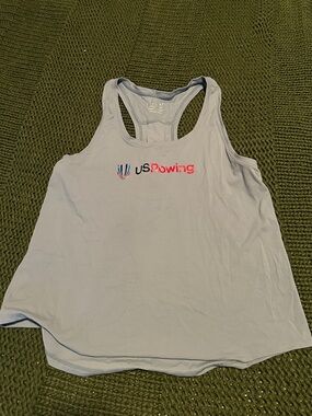 Light Blue Women's Racerback Swim Coverup Tank